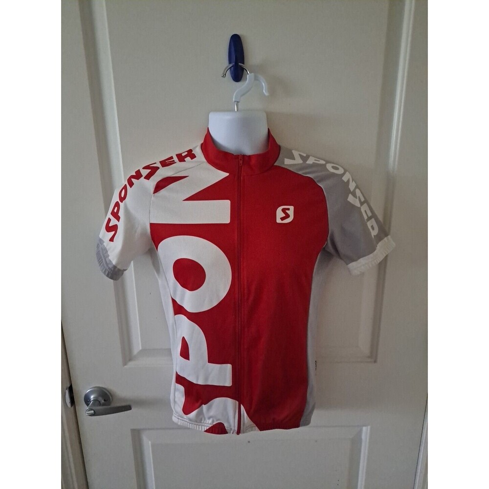 Cuore Switzerland Cycling Jersey Adult Small Red White  Full Zip